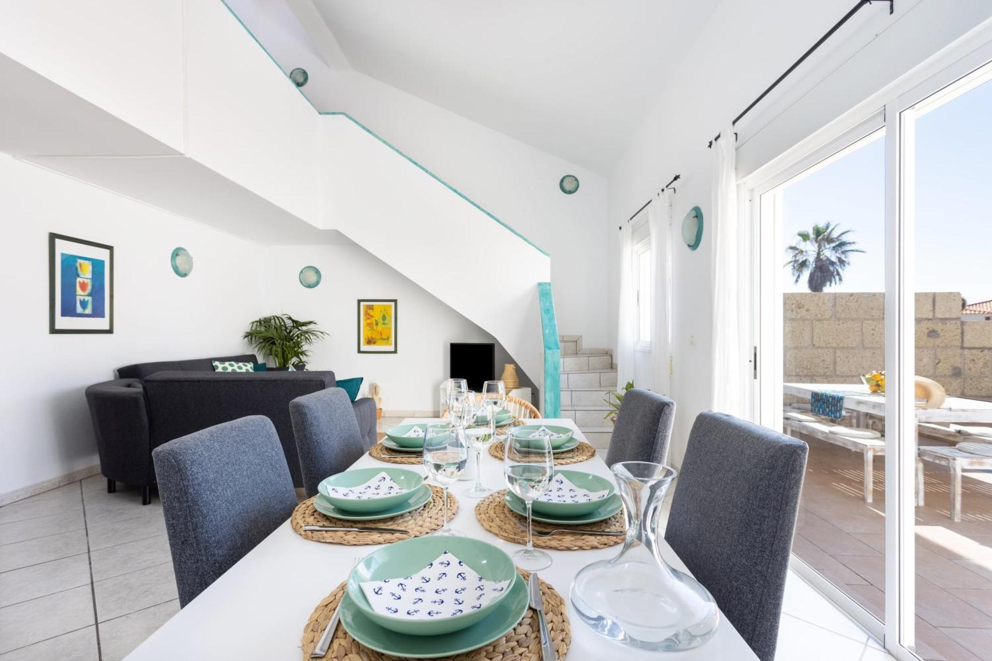 Casa Naranja - Heated Pool - Bbq - Terrace - Free Wifi - Child & Pet-Friendly - 3 Bedrooms - 6 People Poris de Abona Kültér fotó